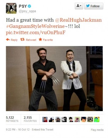 Gangnam Style Wolverine: Hugh Jackman Tweets ‘Oppan’ Moment with PSY