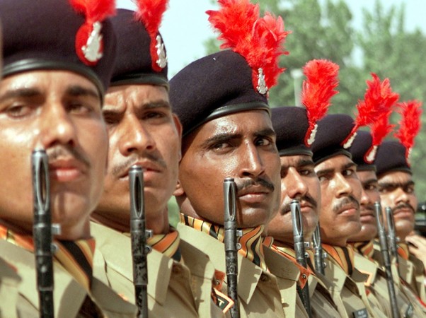 New recruits of the Indo-Tibetan Border Police (ITBP)