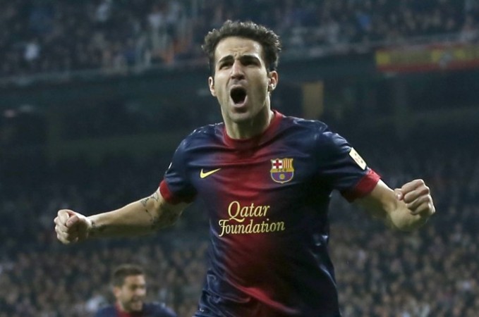 Fabregas will be wearing the number four shirt vacated by David Luiz Cesc Fabregas