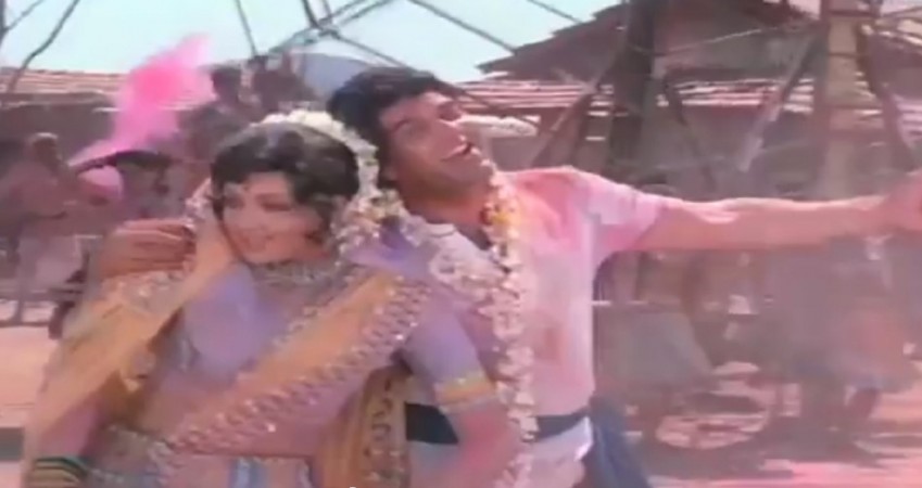 Gabbar Singh spoils the Holi celebration in the movies Sholay by attacking the Ramgarh villagers. Sholay