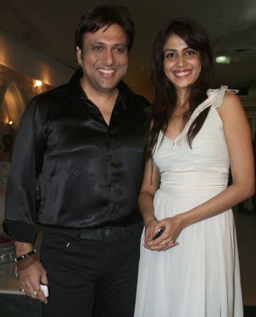 Govinda (L) with Genelia D'Souza (Reuters)