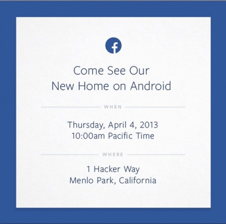 Facebook Invitation