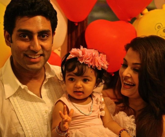 Aishwarya Rai and Abhishek Bachchan with daughter Aaradhya (Facebook) Aishwarya Rai and Abhishek Bachchan