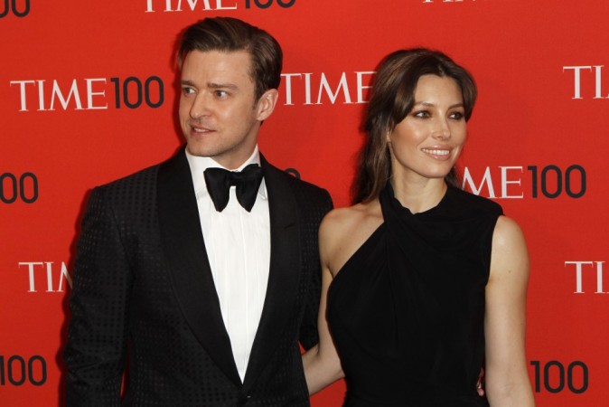 Justin Timberlake and Jessica Biel arrive at the Time 100 gala celebrating the magazine's naming of the 100 most influential people in the world for the past year in New York, April 23, 2013. Justin Timberlake and Jessica Biel