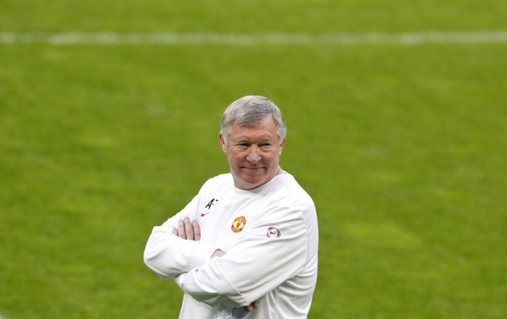 Manchester United's coach Alex Ferguson attends a training session in Munich, on 29 March, 2010. Bayern Munich are set to play Manchester United in a Champions League quarter final football match Alex Ferguson