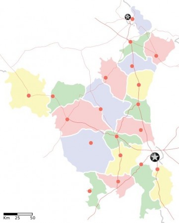 Haryana map