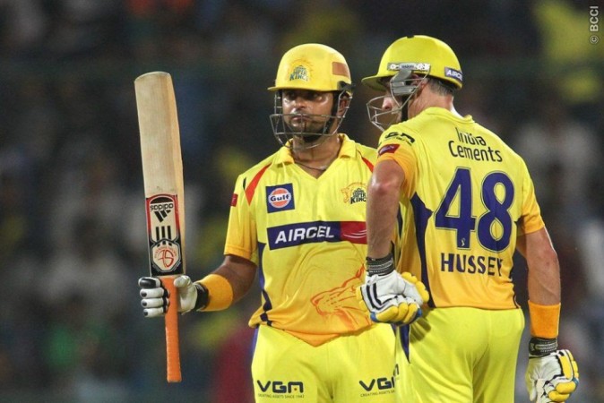 CSK Suresh Raina Michael Hussey