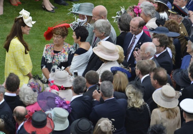 Britain's Catherine, Duchess of Cambridge attends a garden party at Buckingham Palace in London Duchess of Cambridge