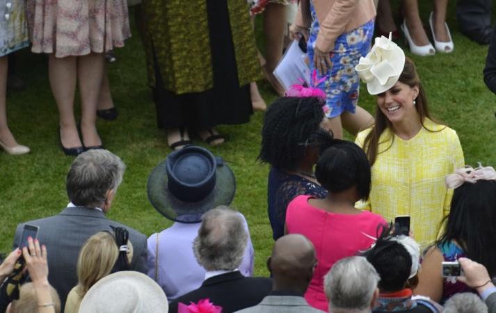 Britain's Catherine, Duchess of Cambridge attends a garden party at Buckingham Palace in London Duchess of Cambridge