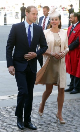Prince William with pregnant Catherine, Duchess of Cambridge
