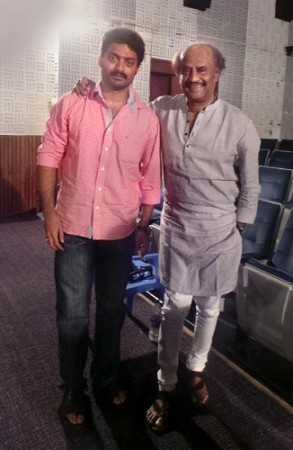 Kalyan Ram with Rajinikanth
