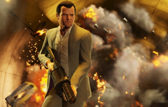 GTA 5 Character Michael in Action (Credit: Rockstargames.com)