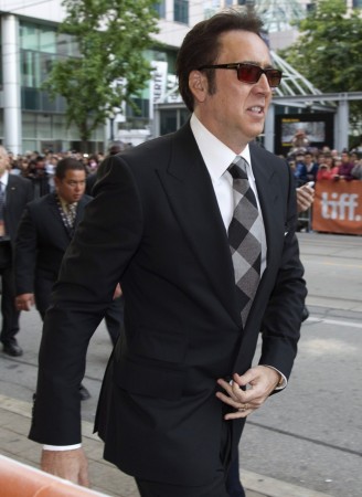 Cast member Nicolas Cage arrives for the film premiere of Nicolas Cage