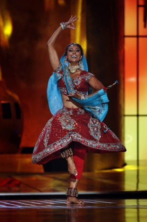 Miss America contestant, Miss New York Nina Davuluri performs during the 2014 Miss America Pageant in Atlantic City Nina Davuluri