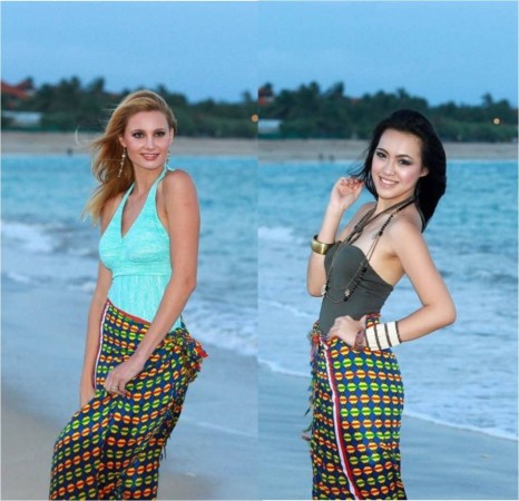 Miss World Italy 2013, Sarah Baderna and Miss World Indonesia 2013, Vania Larissa (Photo: Miss World Organisation) Miss World 2013