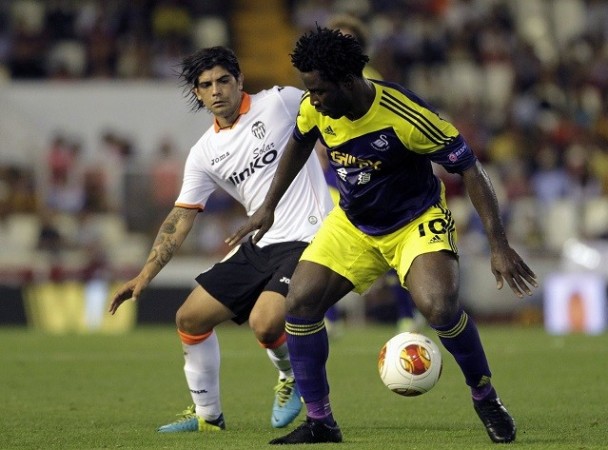 Chelsea interested in Swansea striker, Wilfried Bony Wilried Bony Swansea Banega Valencia