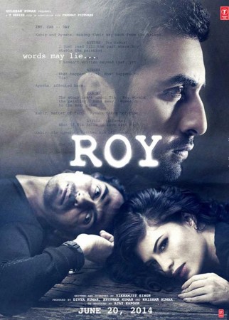 Ranbir Kapoor In the "Roy " poster with Arjun Rampal and Jacqueline Fernandez