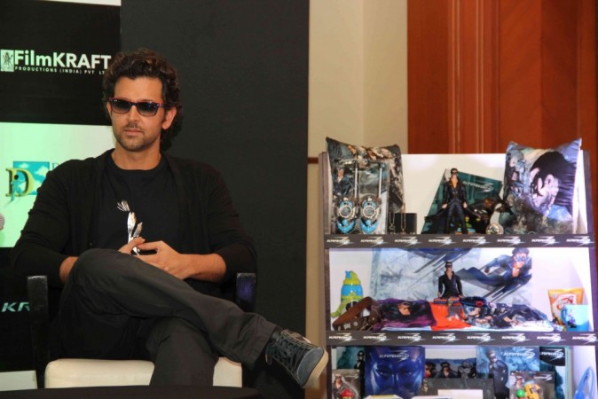 Hrithik Roshan at 'Krrish 3' merchandise unveiling event Hrithik Roshan