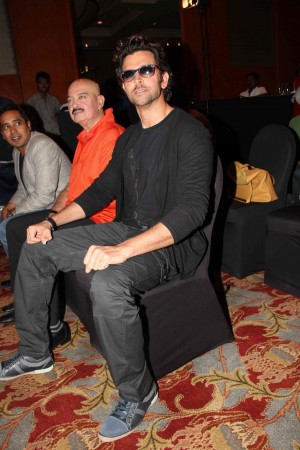 Hrithik Roshan and Rakesh Roshan at 'Krrish 3' merchandise unveiling event Hrithik Roshan, Rakesh Roshan
