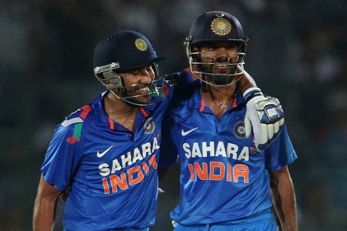 Rohit Sharma and Shikhar Dhawan. Rohit Sharma Dhawan India
