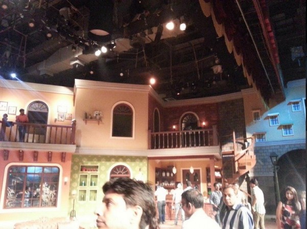 The new CNWK set under construction (Comedy Nights Twitter) The new CNWK set under construction (Comedy Nights Twitter)