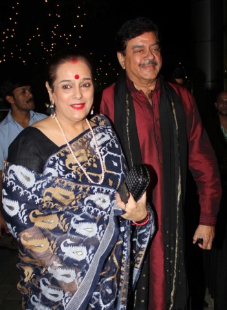 Shatrughan Sinha and wife Poonam Sinha. Shatrughan Sinha, Poonam Sinha