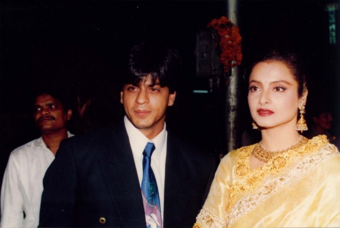 Shah Rukh Khan with Rekha Shah Rukh Khan