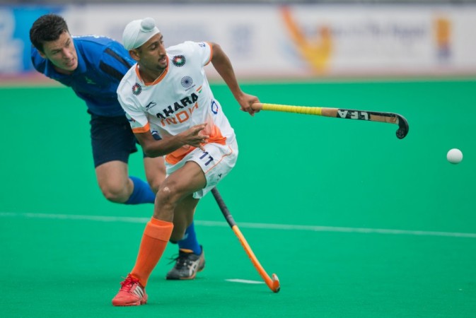 India's Mandeep Singh in action India's Mandeep Singh