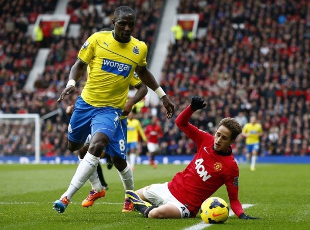 Manchester United's Adnan Januzaj challenges Newcastle midfielder Moussa Sissoko i their English Premier League game, December 7. Reuters Sissoko Newcastle Januzaj Manchester United