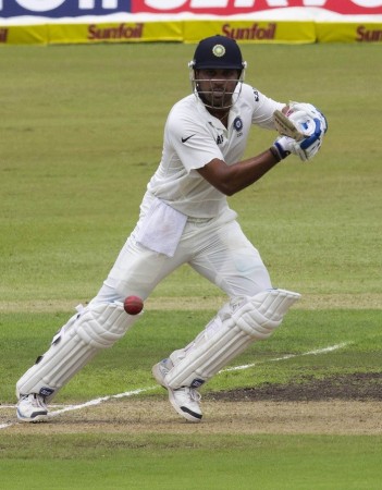India opener Murali Vijay admires his shot through the offside during the first day of the second Test against South Africa, December 26. Reuters Murali Vijay India