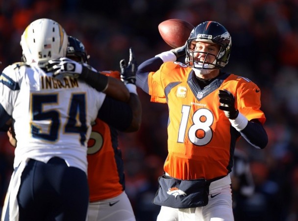 Peyton Manning will look to inspire his Denver Broncos past Tom Brady's New England Patriots in the AFC Championship game. Reuters Peyton Manning Denver Broncos