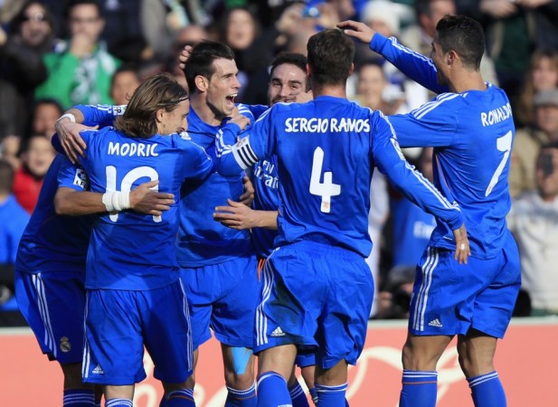 Real Madrid are in with a shout in all three competitions Real Madrid