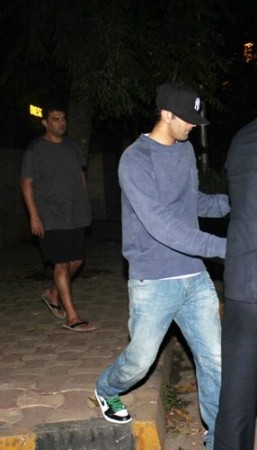 Ranbir Kapoor at Siddharth Roy Kapur’s home. Ranbir Kapoor at Siddharth Roy Kapur’s home.