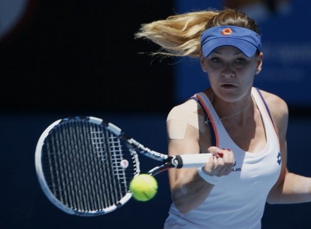 Agnieszka Radwanska fires a forehand during her quarterfinal against Victoria Azarenka in the Australian Open, 22 January. Reuters Agnieszka Radwanska Australian Open