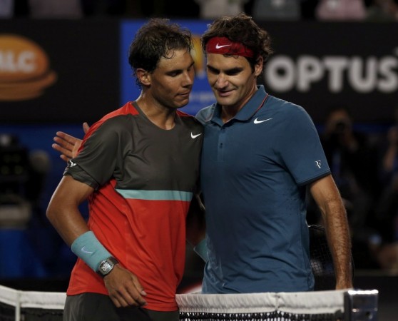 Rafael Nadal of Spain and Roger Federer of Switzerland. Rafael Nadal, Roger Federer