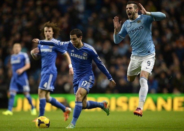 Eden Hazard and Chelsea got the better of Alvaro Negredo's Manchester City in the English Premier League earlier this month. Reuters Eden Hazard Chelsea Manchester City Alvaro Negredo