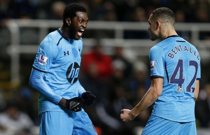 Tottenham's in-form striker Emmanuel Adebayor has been rested for the Europea League tie against Dnipro. Reuters Emmanuel Adebayor Nadil Bentaleb Tottenham