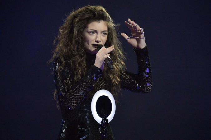 Singer Lorde accepts the International Female Solo Artist award at the BRIT Awards, celebrating British pop music, at the O2 Arena in London Lorde