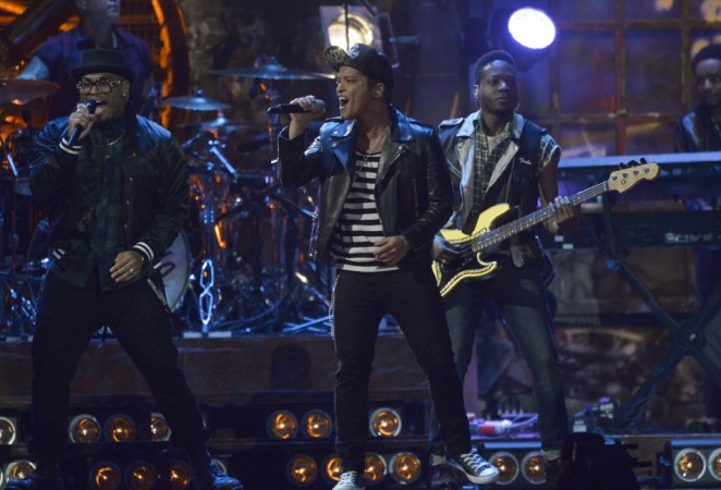 Singer Bruno Mars performs at the BRIT Awards, celebrating British pop music, at the O2 Arena in London Bruno Mars