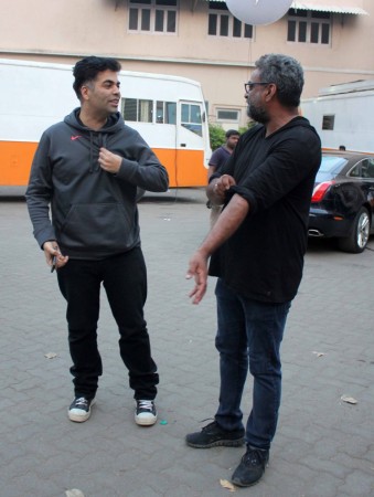 Karan Johar with Balki (Varinder Chawla) Karan Johar with Balki (Varinder Chawla)