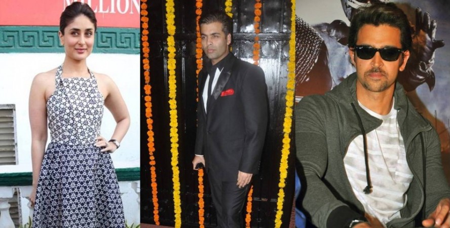 Kareena Kapoor Khan, Karan Johar and Hrithik Roshan