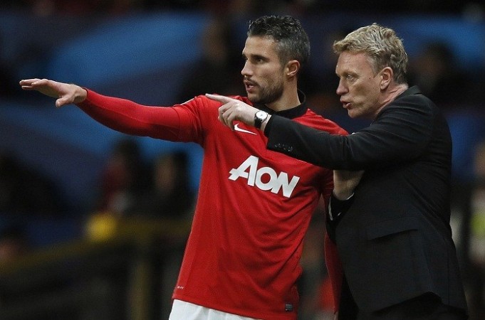 Robin Van Persie believes David Moyes needs time to improve the current situation at Manchester United . Reuters Van Persie Moyes Manchester United