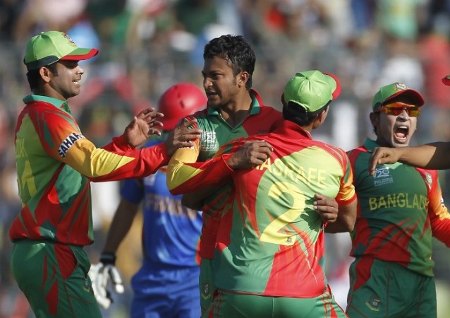 Bangladesh's Shakib-al-hasan was named the man-of-the-match for his bowling figures of 3 for 8. Reuters ICC World T20 2014