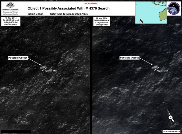 Object 1 possibly Associated with MH370 (Photo AMSA Press Release Representation Picture)