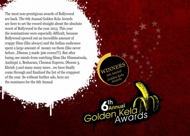 Screenshot of the official website of the Golden Kela Awards