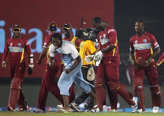 West Indies celebrate their victory over Australia in the ICC World T20 2014, 28 February. Reuters West Indies Gale Sammy