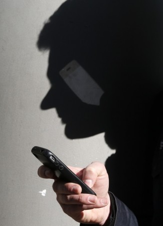 A man using his smartphone
