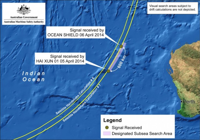 Malaysian Plane MH370: After Chinese ship received pulse signal on Friday, now an Australia ship has detected 'pings' from possible Black Box. (Image: AMSA Press Release)