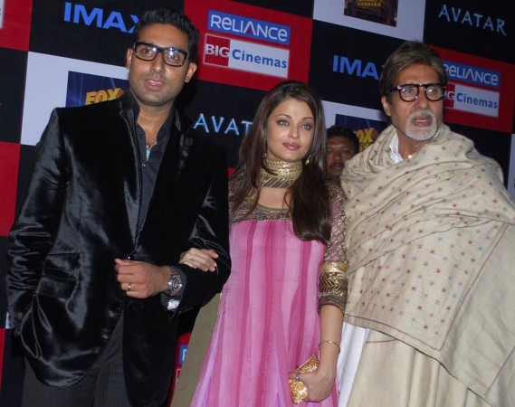 Aishwarya Rai, Abhishek and Amitabh Bachchan
