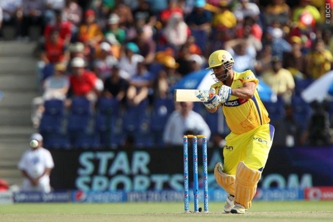 CSK skipper MS Dhoni in action against the Kings XI Punjab in their IPL 7 game, 18 April. Ron Gaunt/IPL/SPORTZPICS MS Dhoni CSK